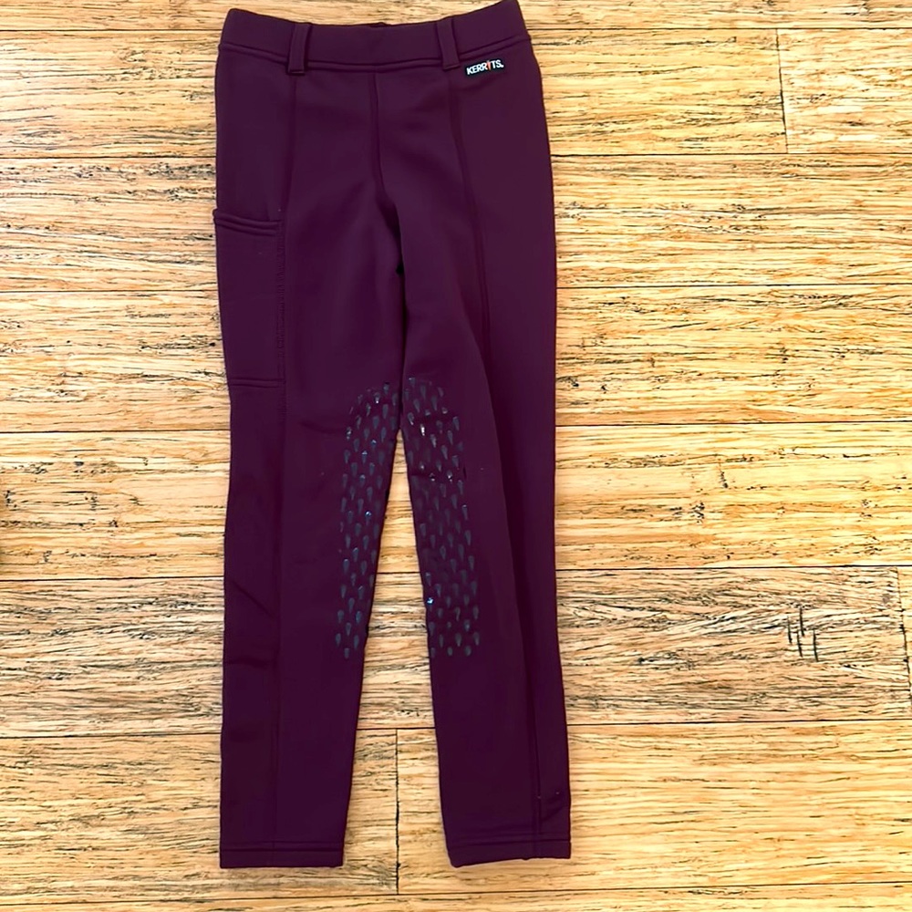 Kids thermo tech riding pants, size medium, barely worn - Picture 2 of 3